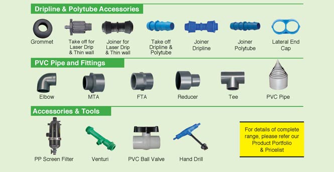 driptech fittings value field accessories