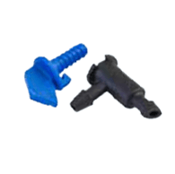 Extended barbed outlet