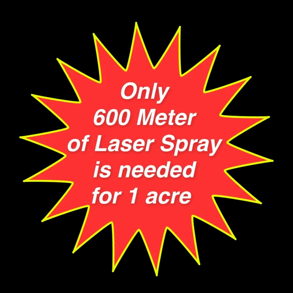 Only 600 meter rain pipe for 1 acre