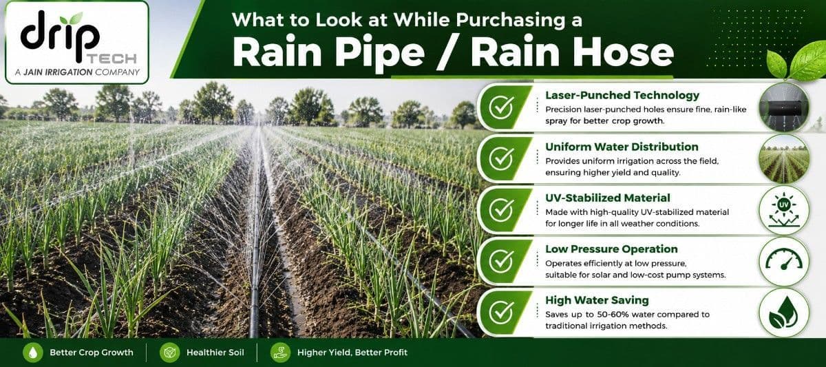 How to Choose the Best Rain Pipe / Rain Hose for Farming